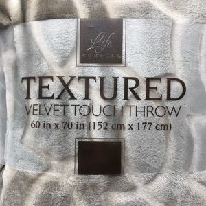 Life Comfort Bedding Textured Velvet Touch Throw Blanket Poshmark